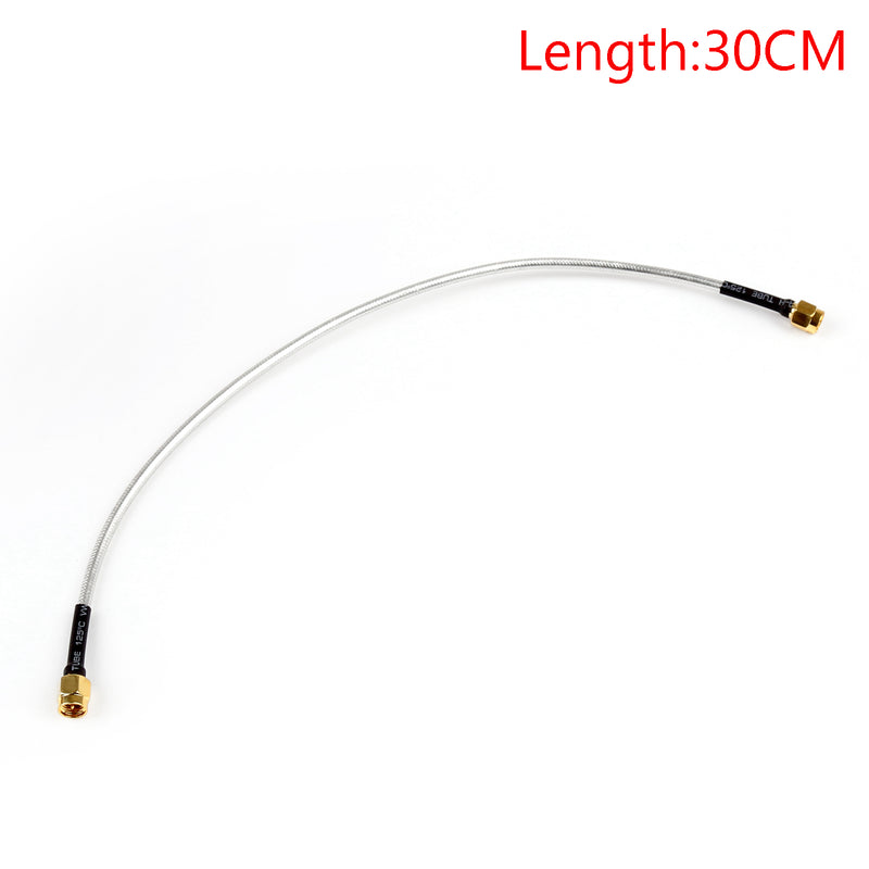 10Pcs SMA Male to SMA Male RF Extension Coax Pigtail Semi-Rigid Cable RG402 30cm