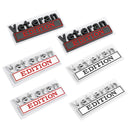 2pcs VETERAN Edition Emblem Badge Car Truck Rear Tailgate Sticker Decal Alloy