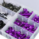 Purple Fairing Bolts Screws Kit For Yamaha YZF R6 R1 R25 R125 R3 T-MAX MT XJR Generic