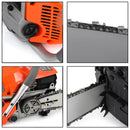 52cc Chain Saw 20inches Bar Powered Engine 2 Cycle Gasoline Chainsaw Orange
