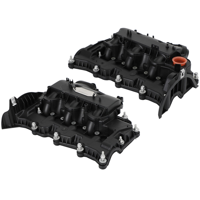 LH+RH 2014-2016 Land Rover LR4 V6 3.0L Petrol Engine Valve Cover w/ gasket Bolts