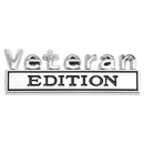 2pcs VETERAN Edition Emblem Badge Car Truck Rear Tailgate Sticker Decal Alloy