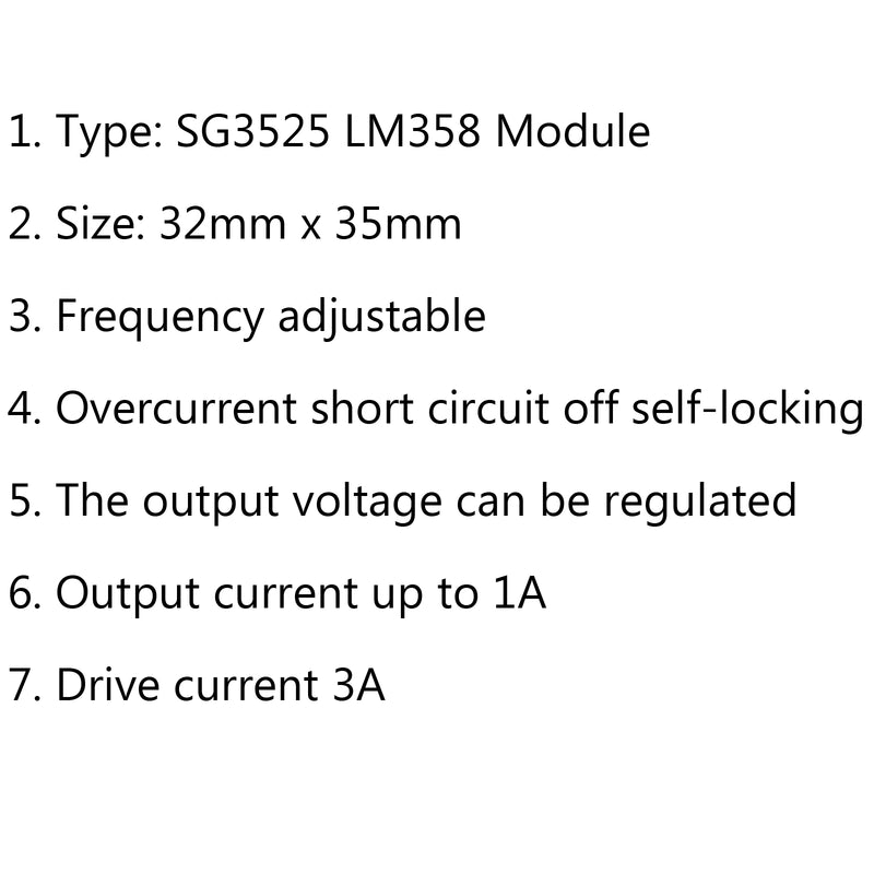 4Pcs SG3525 LM358 Inverter Driver Board Mixer Preamp Drive Board Module 12V-24V