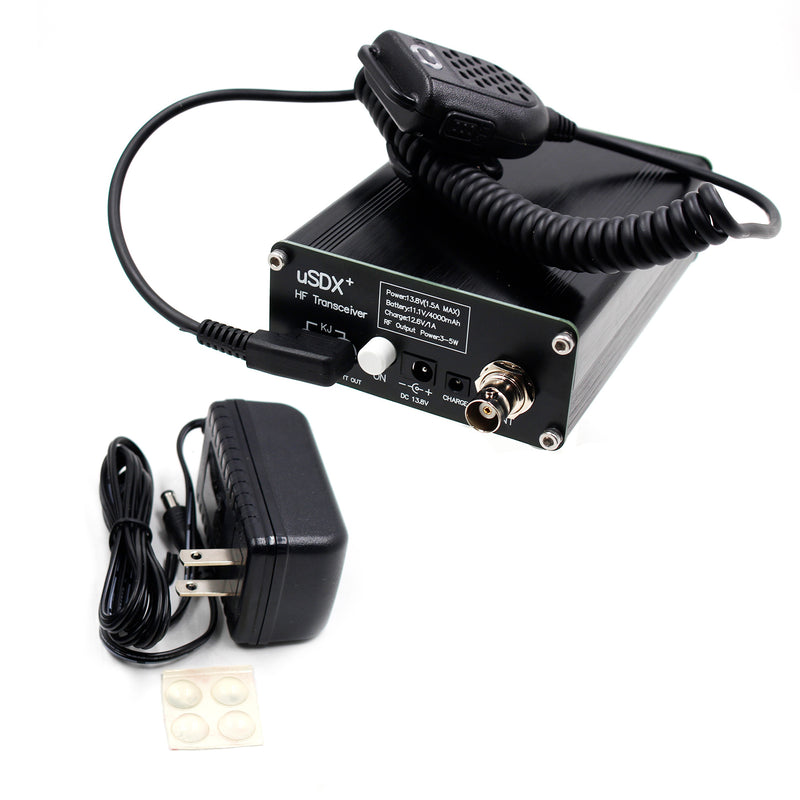 Usdr usdx+ Plus Transceiver All Mode 8 Band HF Ham Radio w/Power Adapter US Plug