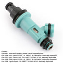 6x Fuel Injector For Toyota Supra Lexus GS300 SC300 IS300 3.0L 23250-46090 Generic
