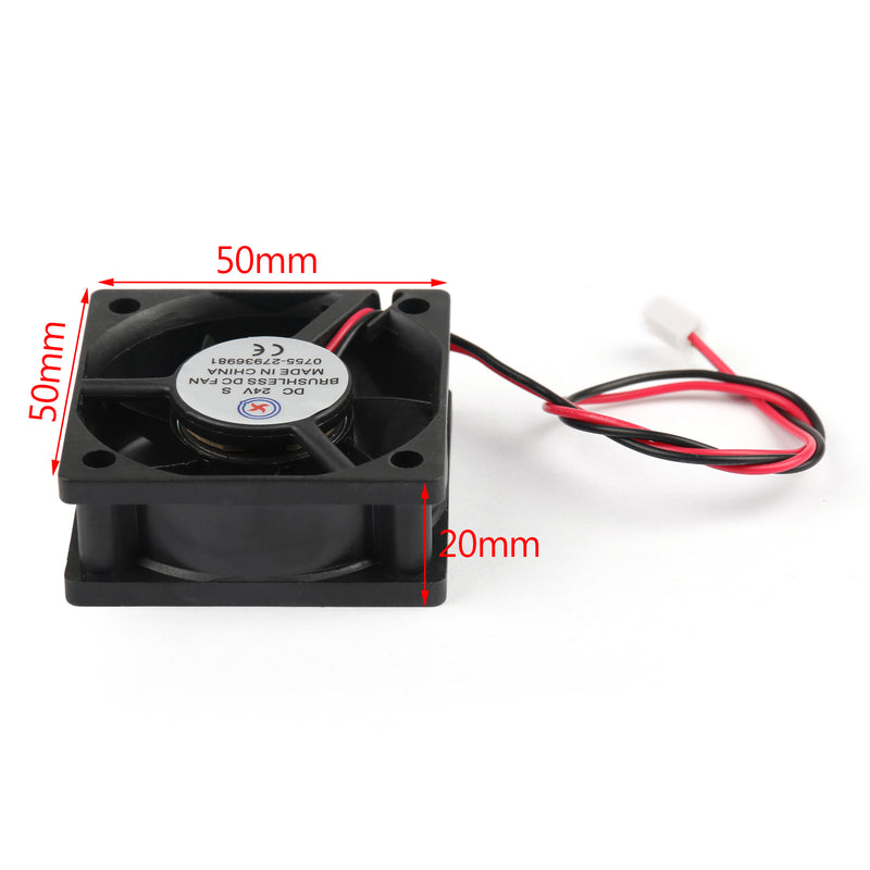 4Pcs DC Brushless Cooling PC Computer Fan 24V 5020s 50x50x20mm 2 Pin Wire