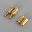 120Pcs M3 Brass Male Female Standoff Spacer Hex Screws Bolts Nuts Set