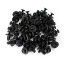 50pcs Fairing Panel Bolt Clip 6mm Plastic Screw Rivets Clips Black For Honda Generic