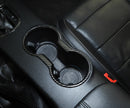 Carbon Fiber Front Water Cup Holder Cover Trim For Mustang 2015+ Generic