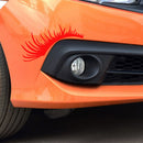 Porsche Volkswagen Beetle Black Car Headlight Eyelash Sticker Eyebrow Decal