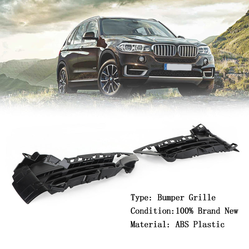 Front Bumper Lower Left & Right Mesh Grille Grill Fit BMW X5 F15 2014-2018