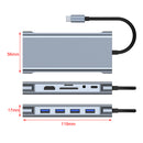 11 in 1 USB-C Type C HD Output 4K USB 3.0 HD Adapter HUB Multi-function Dock
