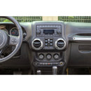 Air Condition Knob Cover For Wrangler JK 11-17 Compass Patriot 10-16 Black/Carbon Generic