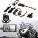 3" 140° Waterproof Dual Action Camera Video Recorder DVR for Motorcycle IP68 Generic