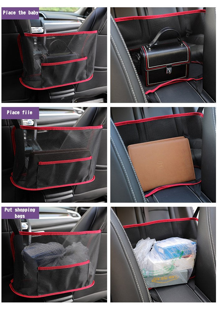 Car Net Pocket Handbag Organizer Purse Holder Between Seat Car Bag Storage Pouch Generic