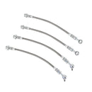 Front+Rear Braided Brake Line Hose Set For Nissan Patrol GQ Y60/Ford Maverick DA Generic