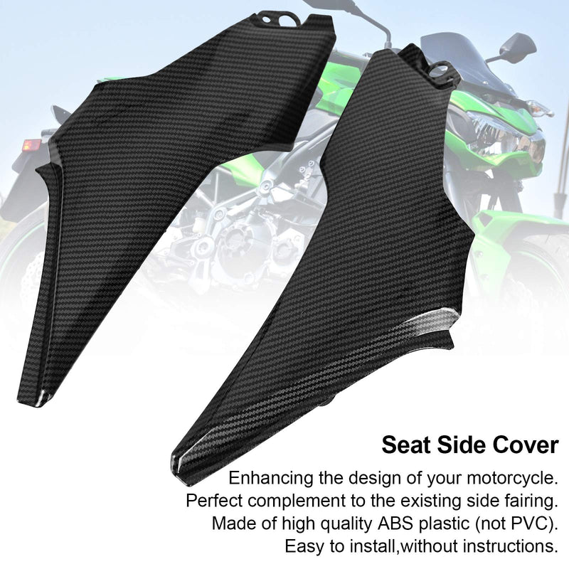 Seat Side Cover Bench patent leather Fairing Cowling For Kawasaki Z900 2017-2019 Generic