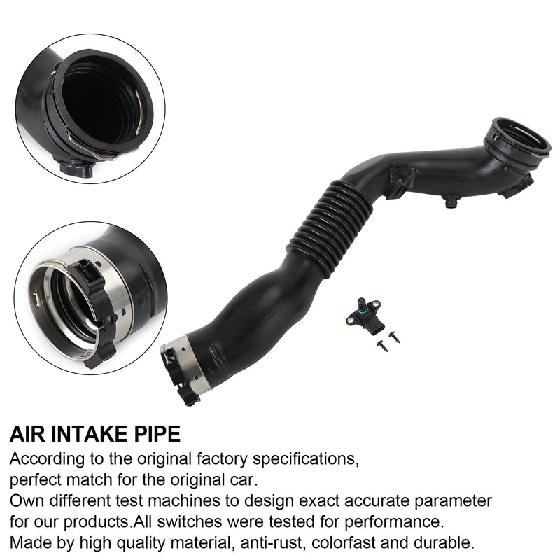 BMW 2013-2015 ActiveHybrid 3 Intercooler Air Intake Duct Charge Pipe Hose 13717604033