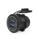 QC 3.0 Socket Charger With A Newest On/Off Touch Button Fast Charging Technology Blue