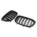 2PCS Kidney Grill Grille 51138469959 fit BMW G01 X3 G02 X4 2018-2021 Matt Black