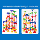 105pcs Kids Marble Run Race Set Railway Building Blocks Construction Track Toy