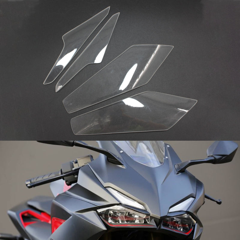 Front Headlight Lens Lamp Protection Cover Fit For Honda Cb250R 2017-2018 Smoke Generic