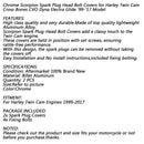 NEW Chrome Scorpion Spark Plug Head Bolt Covers Fit for Twin Cam 1999-2017 Generic