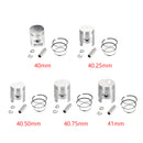 Piston Ring Pin Clip Kit For Can-Am Mini Ds Quest 50 2002-2006 STD(40mm)0.25MM(40.25mm)0.50MM(40.50mm)0.75MM(40.75mm)1.00MM(41mm)Bore Size Generic