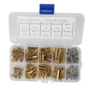 120Pcs M3 Brass Male Female Standoff Spacer Hex Screws Bolts Nuts Set