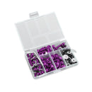 158x Motorcycle Sportbike Windscreen Fairing Bolt Kit Fastener Clip Screw Purple Generic