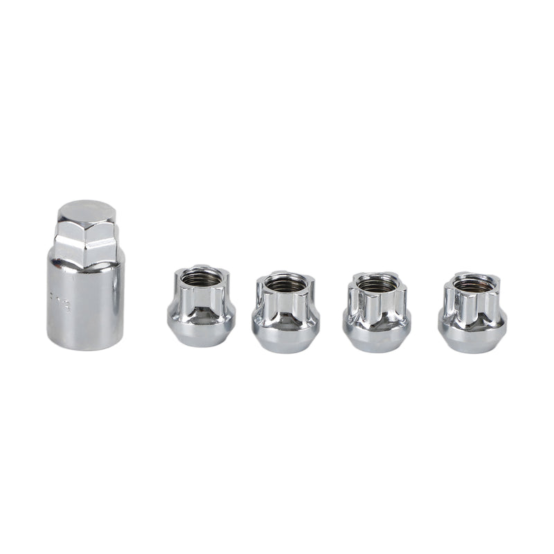 Tesla Model S/3/X/Y All Year Chrome M14脳1.5 4PCS Wheel Lock Lug Nut