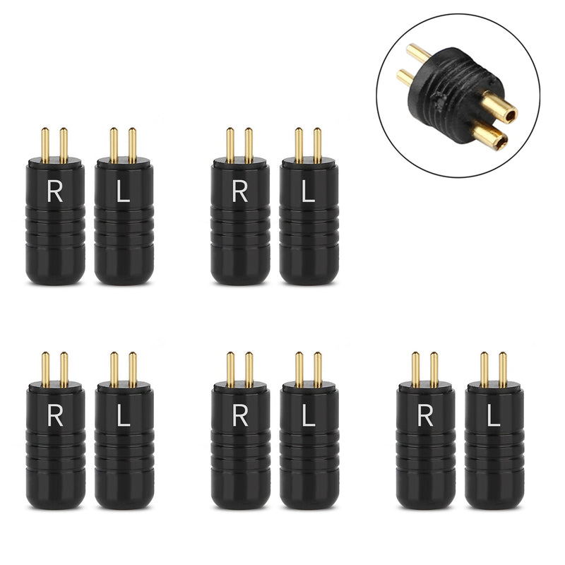 5PCS Earphone Pins 0.78mm Plug Audio Connector For JH Audio JH16 JH11 Pro Black