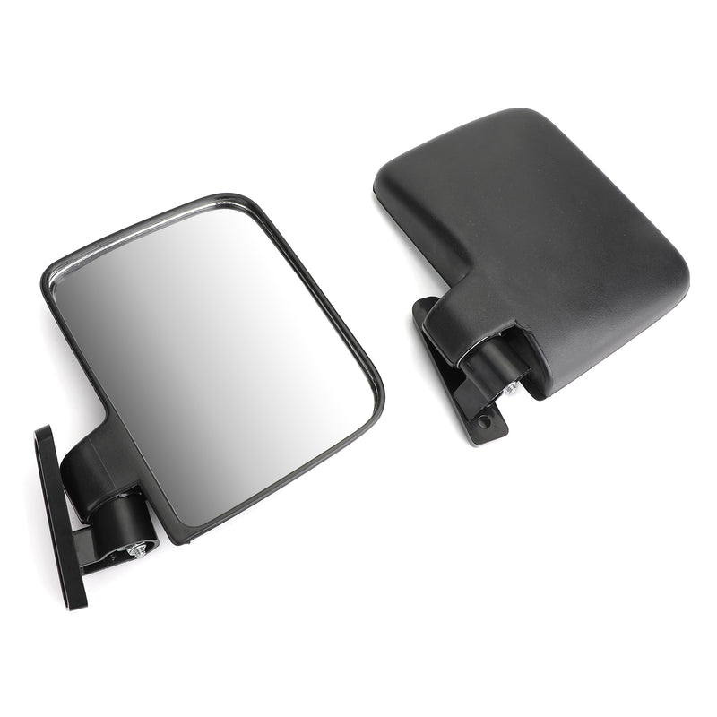 1 Pair Golf Cart Side Mirrors Rear View Mirror Fits Club Car for EZ-GO Yamaha Generic