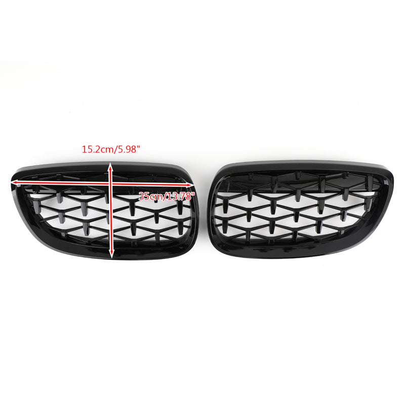 Areyourshop Front Kidney Grille Grill for BMW 2007-2010 E92 E93 328i 335i 2DR Meteor Black Generic