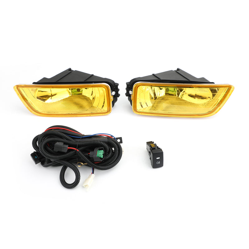 Yellow Lens Fog Lights + Switch For 2003-2007 Honda Accord / 2004-2008 Acura TL