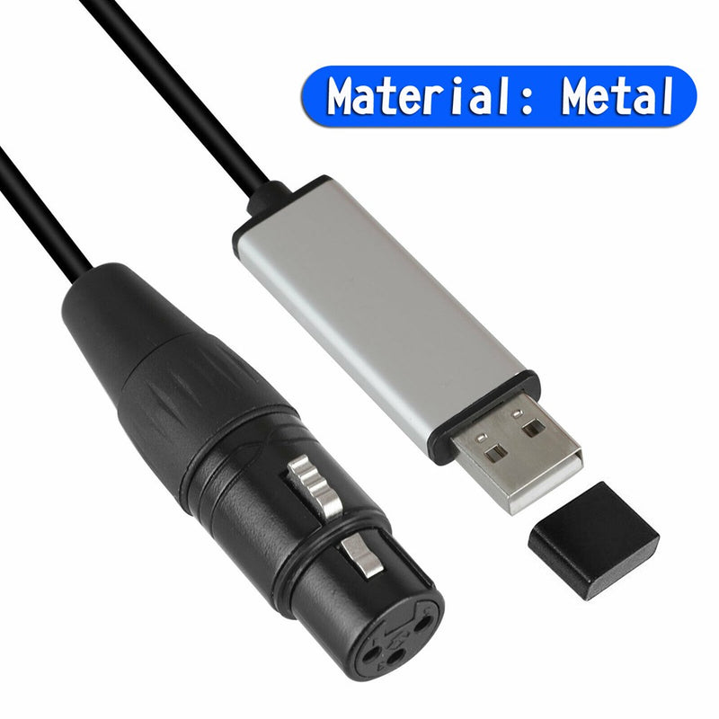 USB to DMX Interface Adapter DMX512 Stage Light Controller Cable For Computer