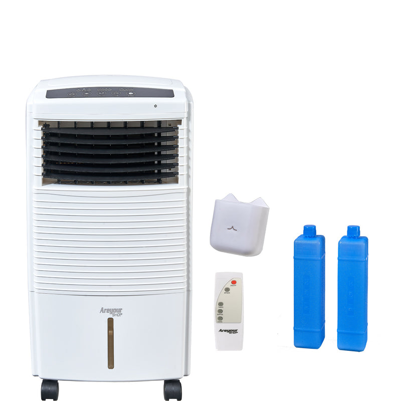 Evaporative 15L (4 Gal) Portable AC Fan with Anion Humidity Control & Remote