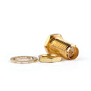 10 Pcs Connector RP.SMA Female Plug Bulkhead Solder Panel Mount Straight