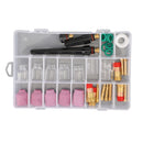 40Pcs TIG Welding Torch Stubby Gas Lens Pyrex Glass Cup Kit For WP-17/18/26