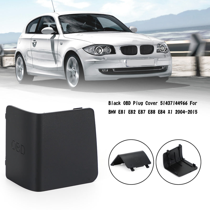 LHD Black OBD Plug Cover 51437144966 For BMW E81 E82 E87 E88 E84 X1 2004-2015 Generic