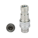 1 Sets 1/4" NPT ISO 7241-B Quick Disconnect Hydraulic Couplings / Couplers
