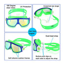 Anti-Fog Glasses+Earplugs Swim AT2 Waterproof Goggles Swimming Kids Eyewear