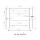 Waterproof DC 12V/24V to 5V 75W 15A Step-Down Power Supply Converter Regulator