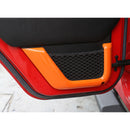 2pcs ABS Trunk Sundry Net String Bag Frame Trim For Renegade 2011+ 2Door Silver/Orange Generic