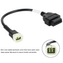 Kawasaki Motorcycle Scooter ATV Cable OBD2 6 Pin Diagnostic Plug Adapter