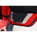 2pcs ABS Trunk Sundry Net String Bag Frame Trim For Renegade 2011+ 2Door Silver/Orange Generic