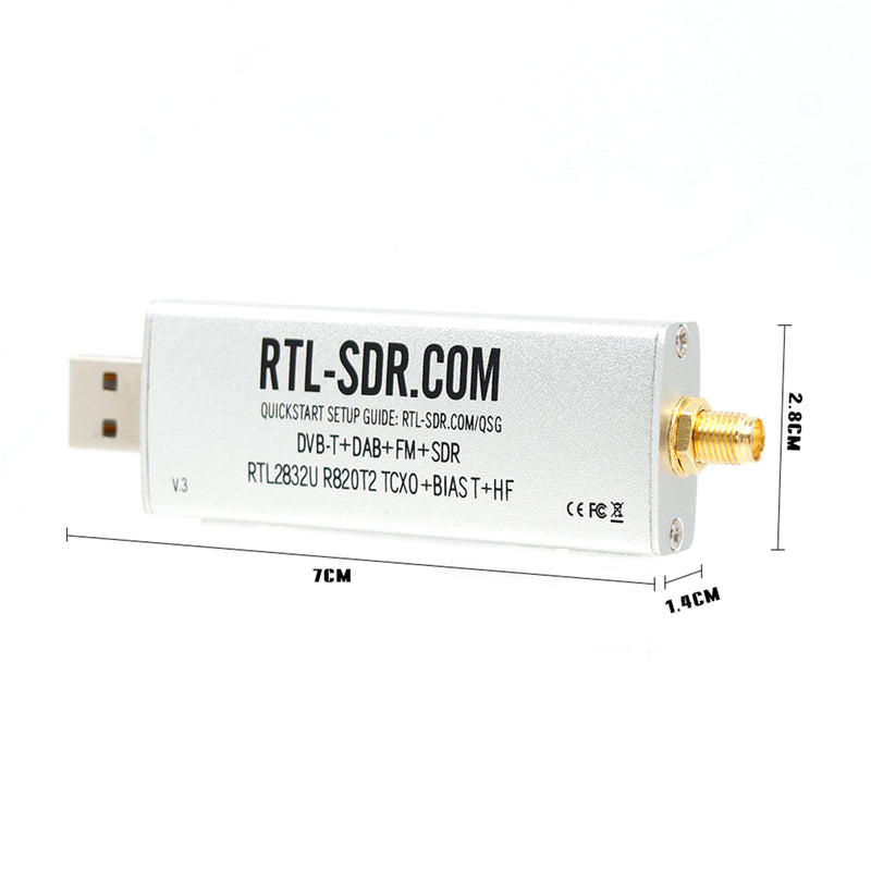 RTL-SDR Blog V3 RTL2832U 1PPM TCXO HF BiasT SMA Software Defined Radio R820T2