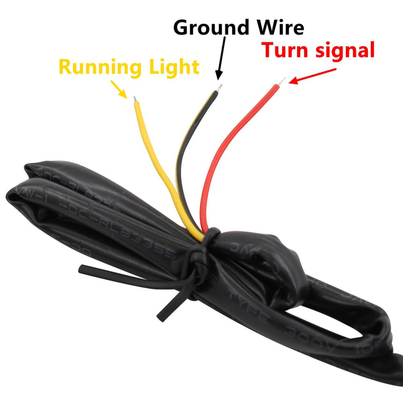 LED Rear Mini E Mark Turn Signal Indicator For Sportster Touring Dyna Softail Generic