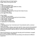 1 ¡Á Micro3 Fuse Automotive ATL 3 Prong Blade Fuse Holder + 5 ¡Á 30A Micro3 Fuse