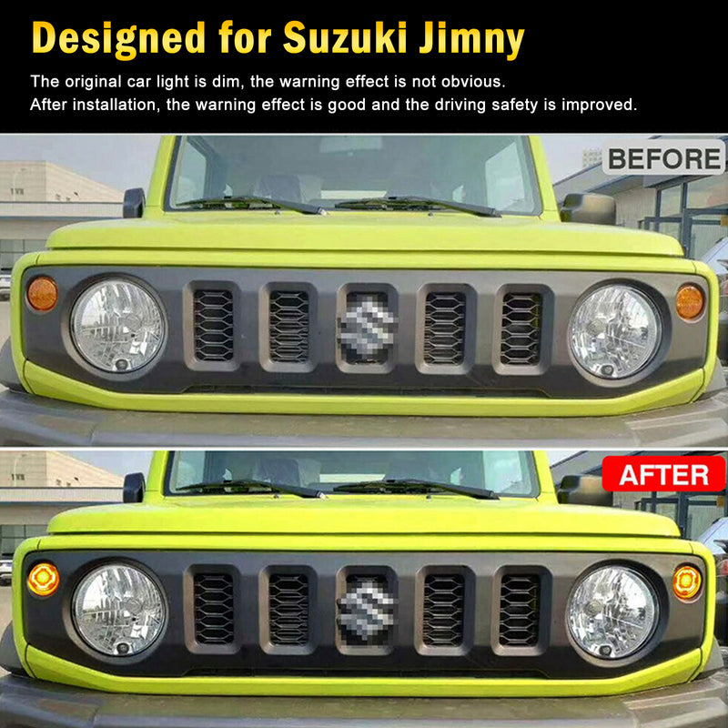 2019-2021 Suzuki Jimny JB64 JB74 Smoked Pair of Front Turn Signal Lamp Light